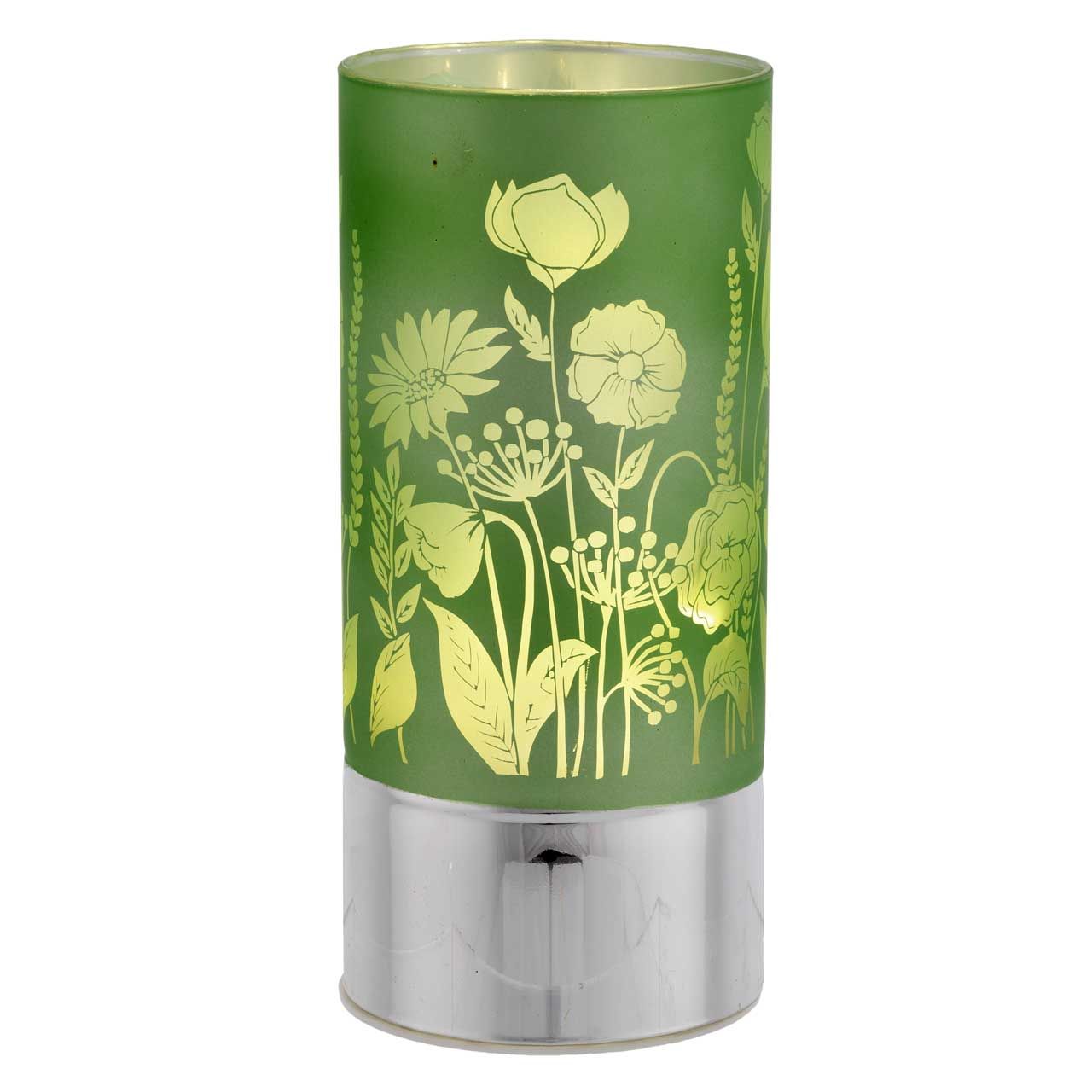 LAMPADA 9x20 DECORAZIONE FIORI VERDI